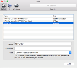 printer pdf for mac